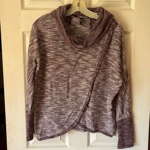 Purple/white Calvin Klein sweatshirt
